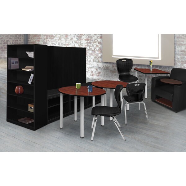 Round Tables > Breakroom Tables > Kee Square & Round Tables, 42 W, 42 L, 29 H, Wood,Metal Top